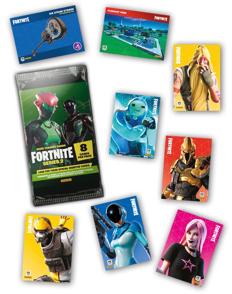 Panini Fortnite Cartes Série 2 Cartes à collectionner (1 dossier + 2  boosters)