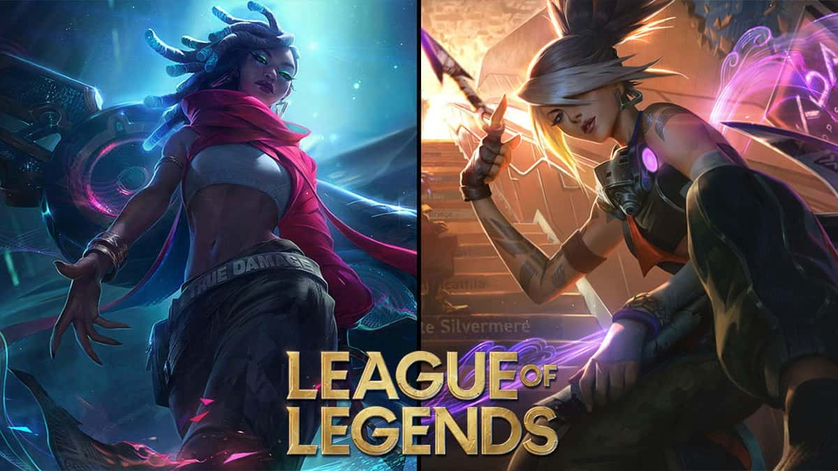 Senna et Akali, deux personnages de League of Legends