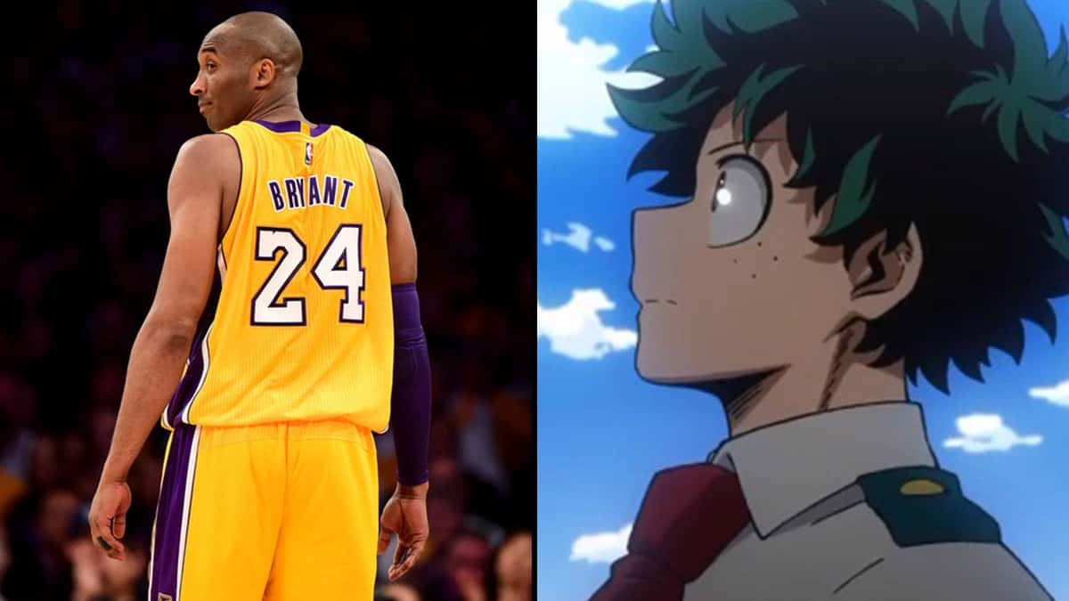 Kobe Bryant et Izuku de My Hero Academia