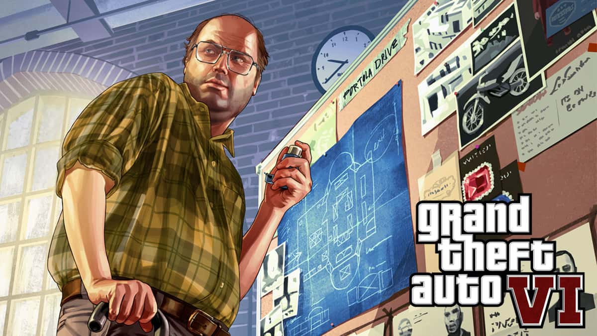 Artwork de GTA avec le logo de GTA VI