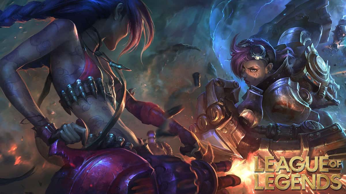 Artwork de League of Legneds - Jinx vs Vi