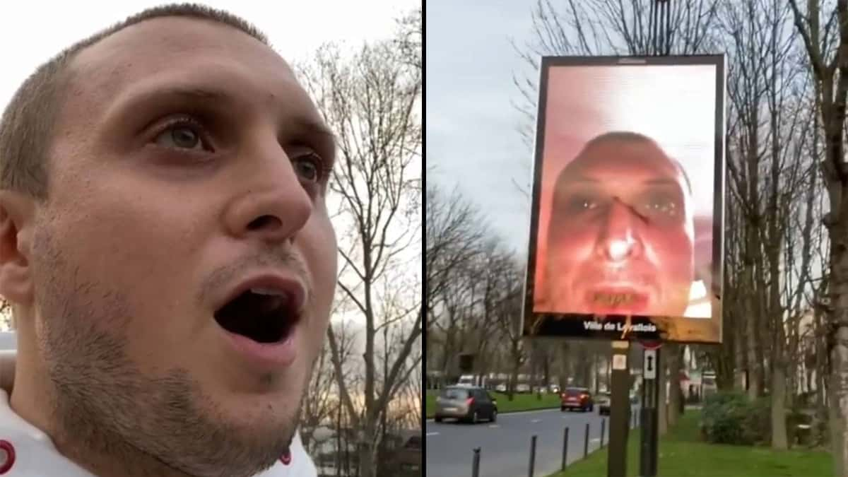 Mcfly découvre son visage sur un panneau publicitaire