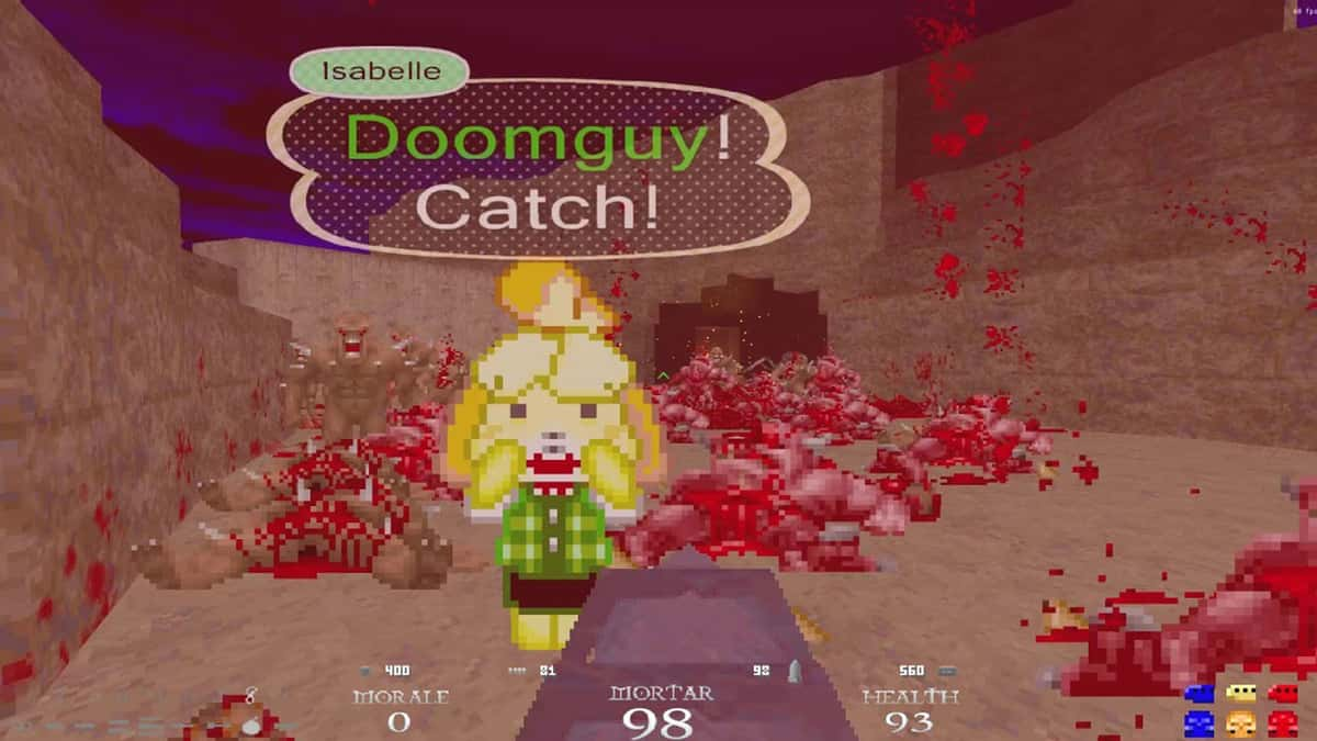 Animal Crossing et DOOM sont réunis dans un surprenant mélange