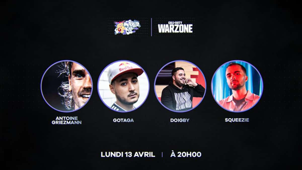 Squeezie et Antoine Griezmann sont les nouveaux invités du Masterkill organisé par Gotaga et Doigby