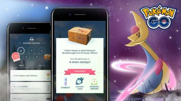 Pokémon Go défi souvenir Sinnoh Niantic