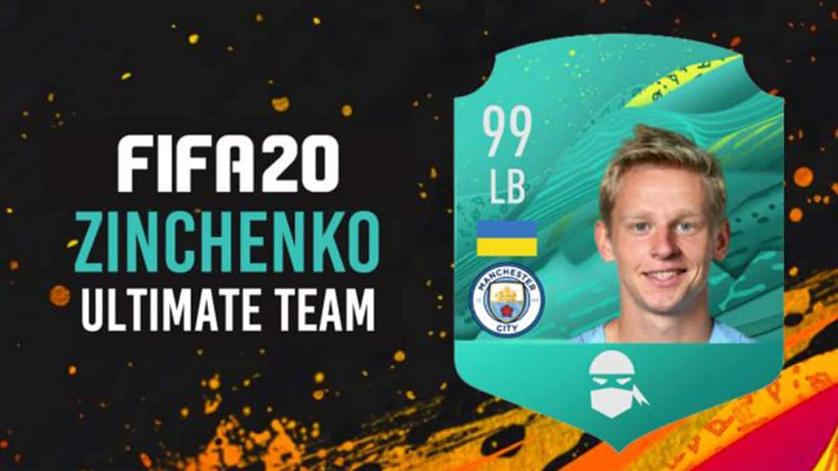 Equipe de Zinchenko sur le mode Ultimate Team de FIFA 20