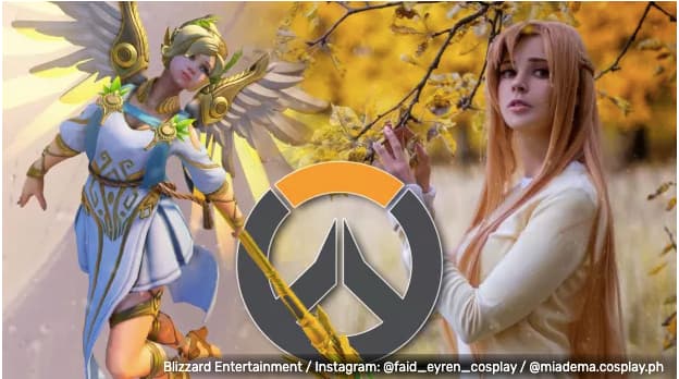 Un cosplay magnifique d'Ange d'Overwatch