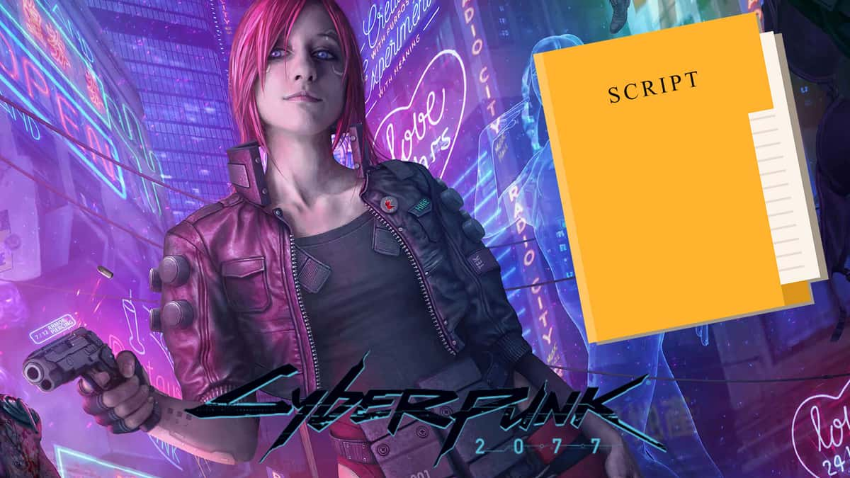 Photos du script de Cyberpunk 2077