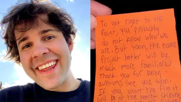 Un drone a laissé une note effrayante au domicile de David Dobrik