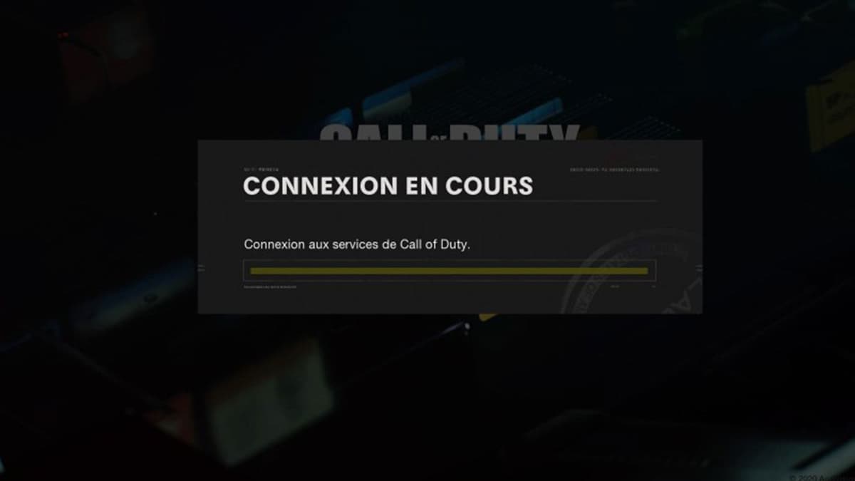 écran d'attente Black Ops Cold War Treyarch