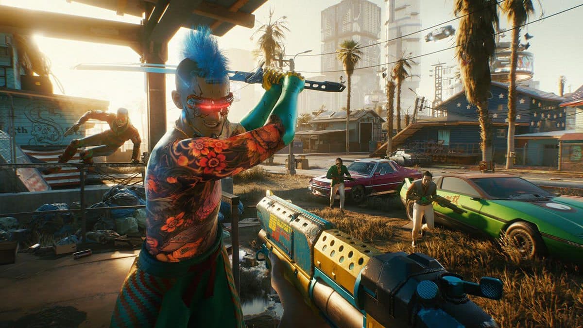 Vue première personne sur Cyberpunk 2077