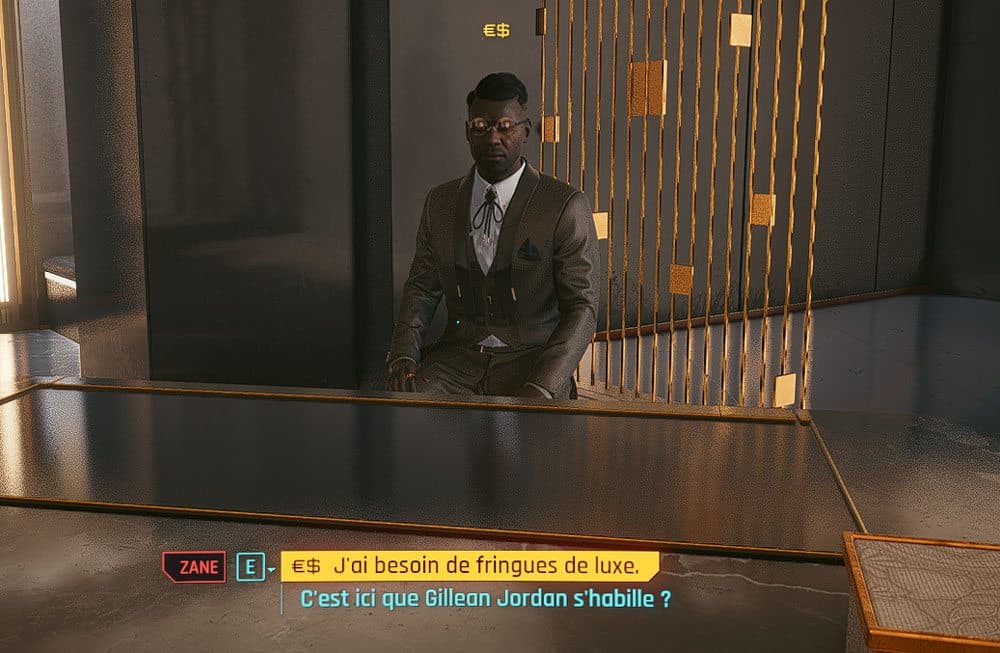 Zane dans Cyberpunk 2077