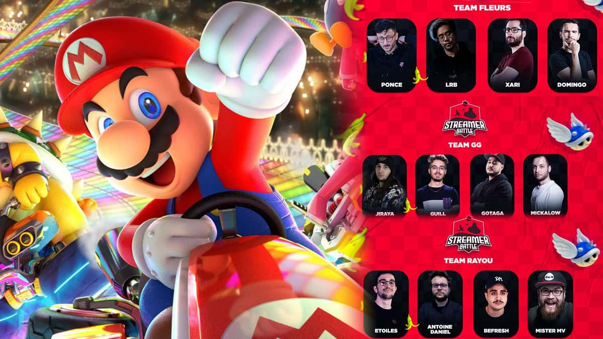 Des streamers se sont livrés à une compétition d'exception sur Mario Kart 8 pour la Streambattle