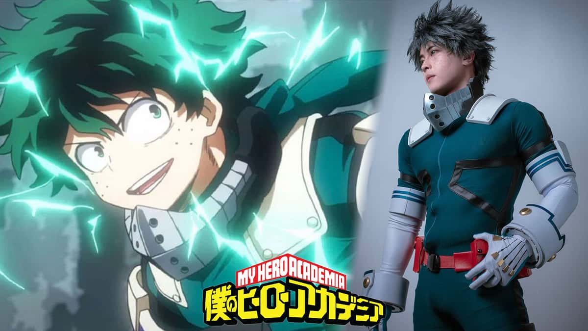 Cosplay Deku dans My Hero Academia