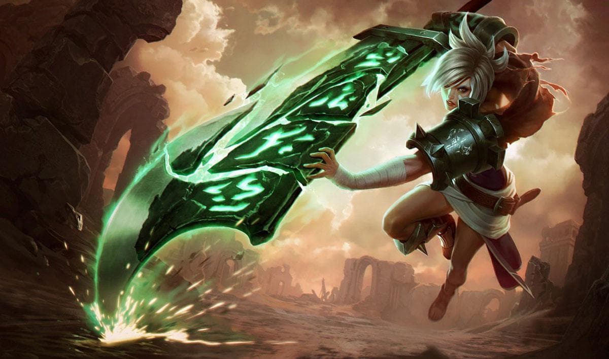 Le champion Riven dans League of Legends