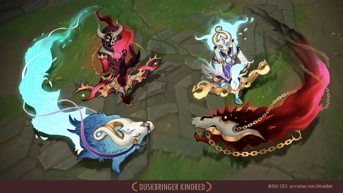 Concept de skin de Kindred en jeu