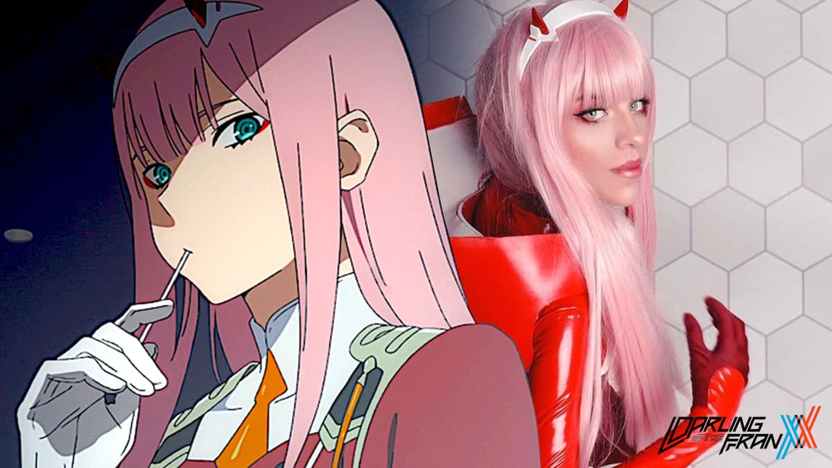 Cosplay Zero Two dans Darling in the Franxx