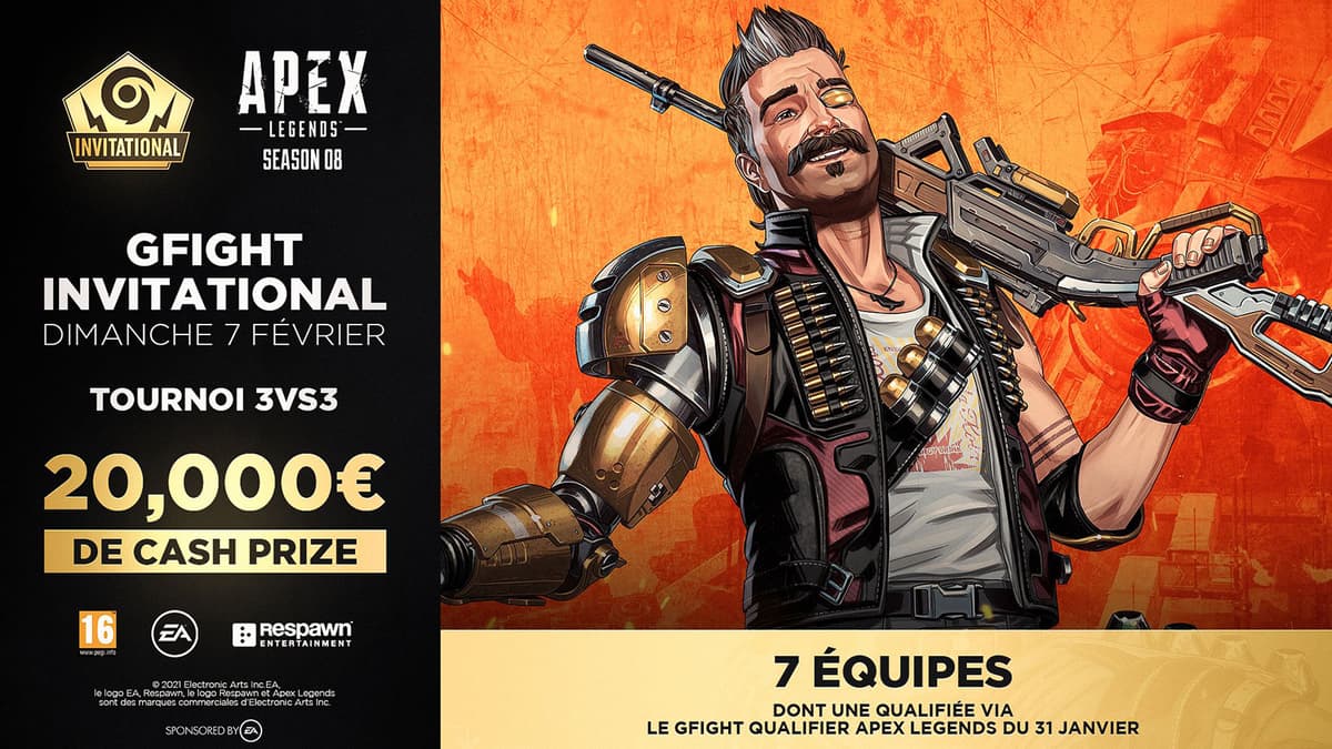 #GFight Invitational sur Apex Legends : Gotaga, Squeezie, Locklear et plus