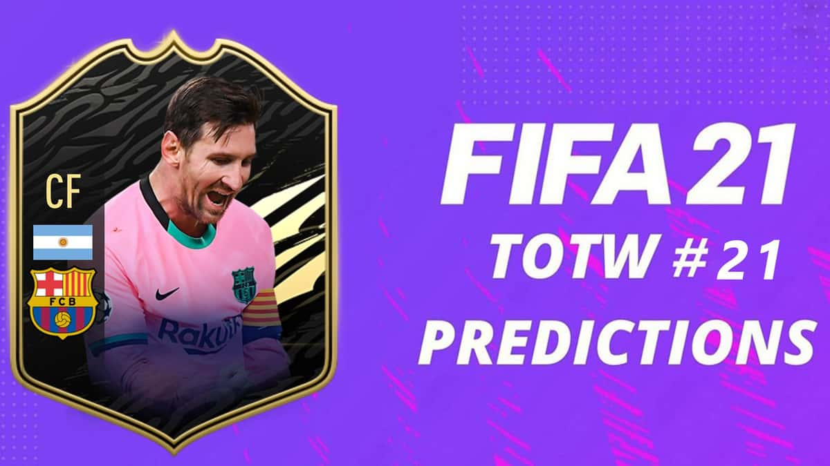 Prédictions TOTW 21 FIFA 21