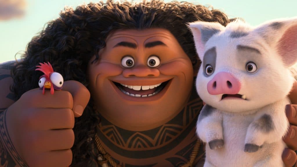 maui et compagnie dans le trailer de vaiana 2