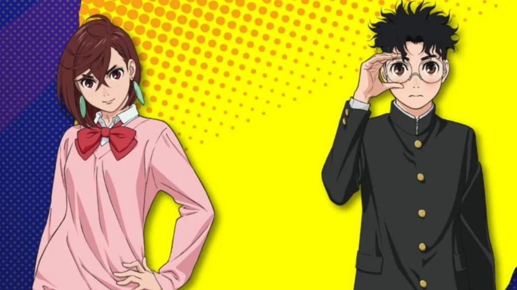 Momo Ayase et Ken Takakura dans l'anime Dandadan