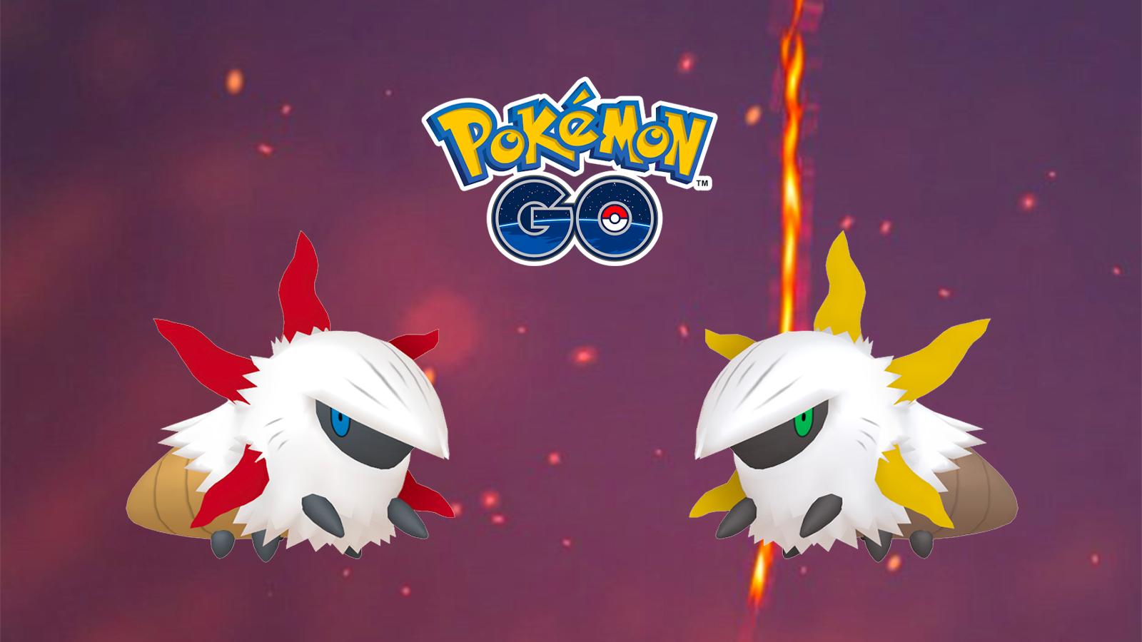 Comparaison de Pyronille et Pyronille shiny dans Pokémon Go