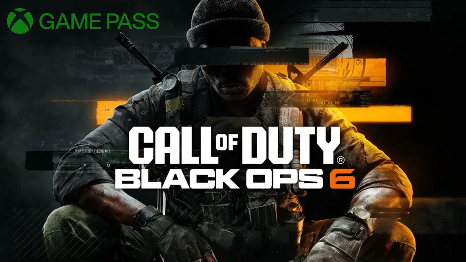 Artwork Black Ops 6 et logo Xbox Game Pass