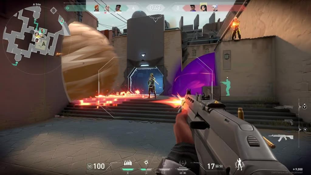 Image de gameplay de la bêta console de Valorant