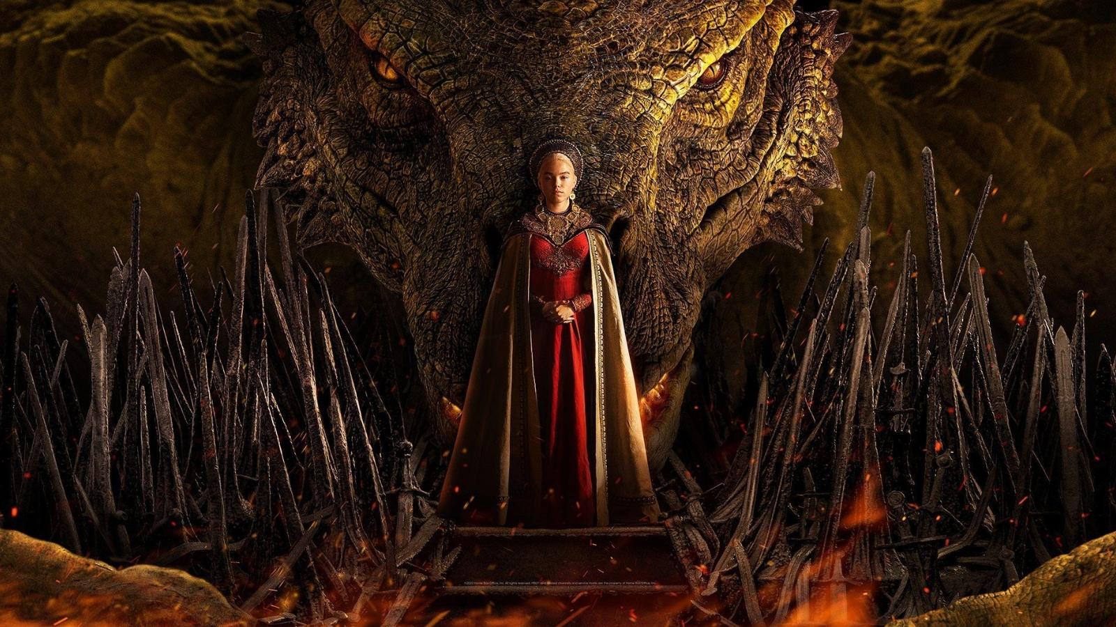 rhaenyra et son dragon dans la saison de house of the dragon