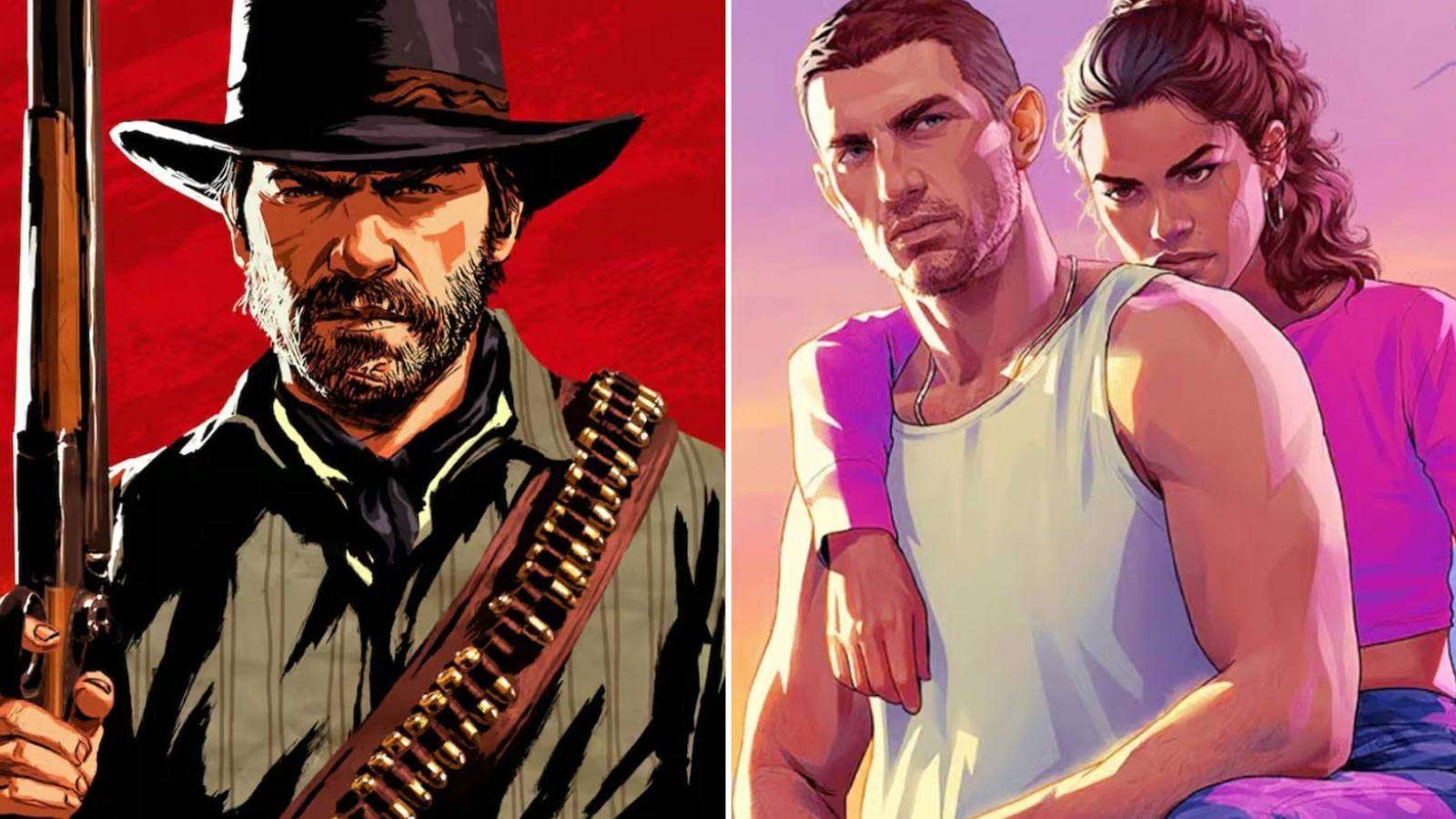Affiche Red Dead Redemption 2 et GTA 6