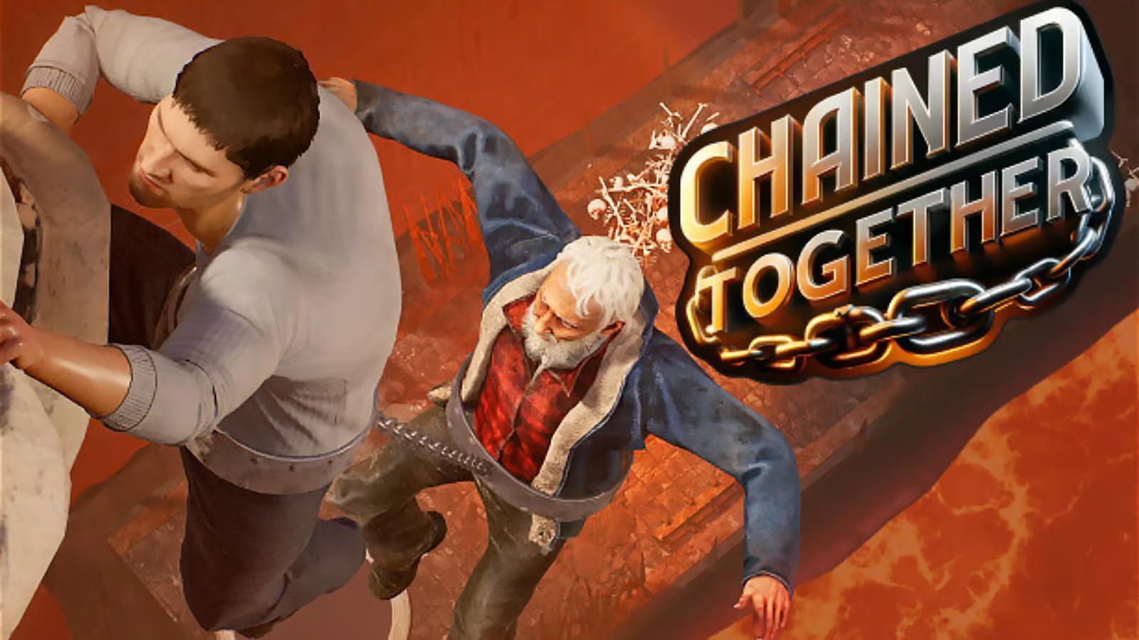 Capture d'écran et logo du jeu Chained Together