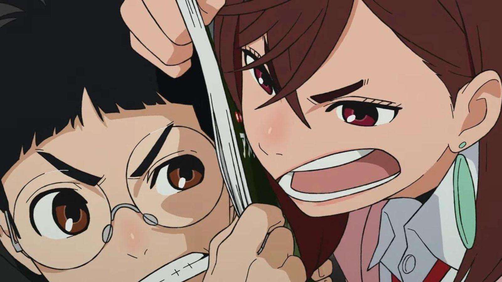 Ken Takakura et Momo Ayase dans l'anime DanDaDan
