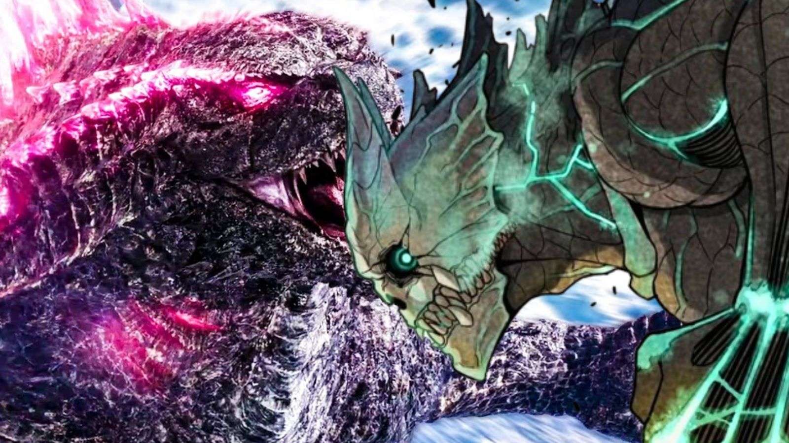 Godzilla dans Godzilla x Kong : Le Nouvel Empire et Kaiju No. 8