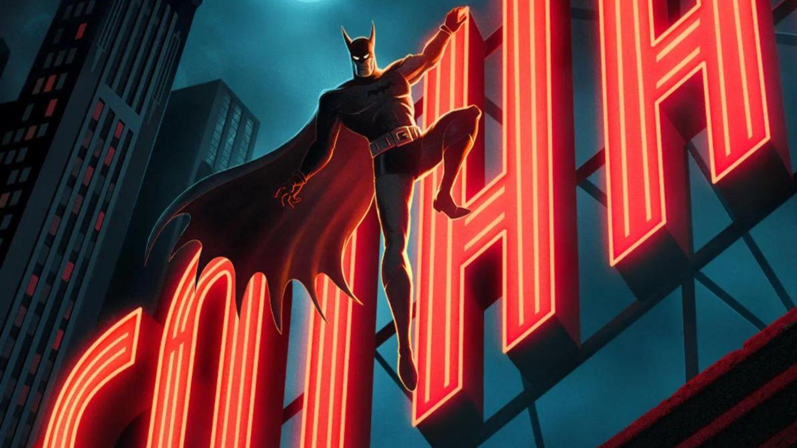 affiche de la série d'animation Batman: Caped Crusader