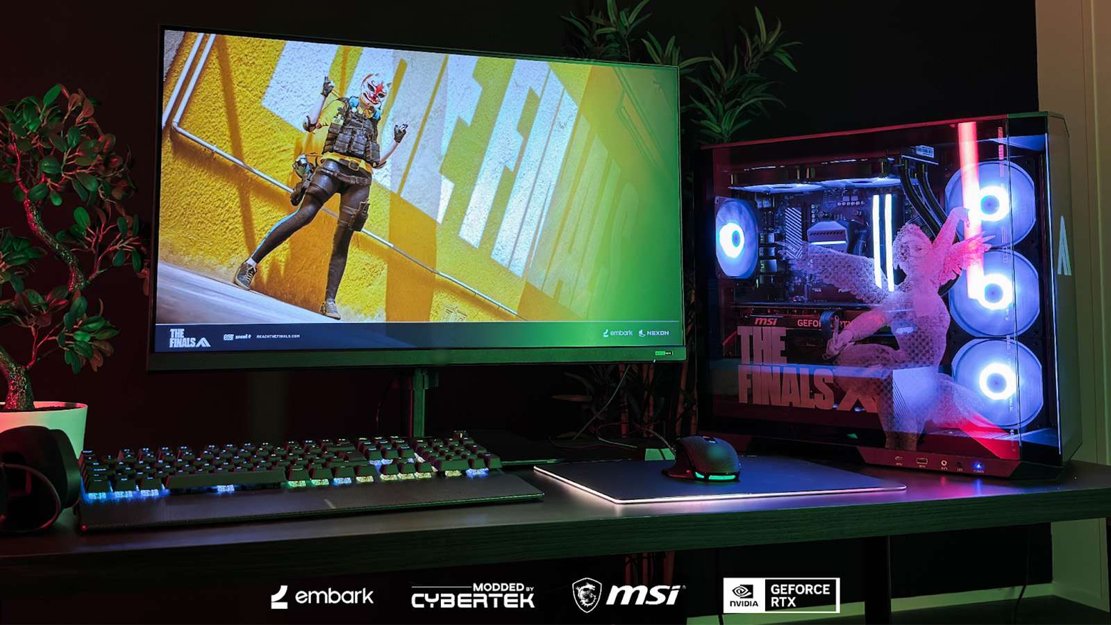 Le PC gamer The Finals de Cybertek, MSI et NVIDIA