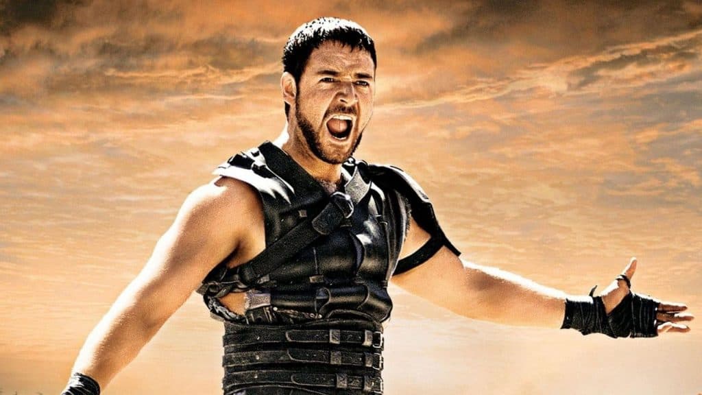 Maximus Decimus Meridius (Russell Crowe) dans Gladiator