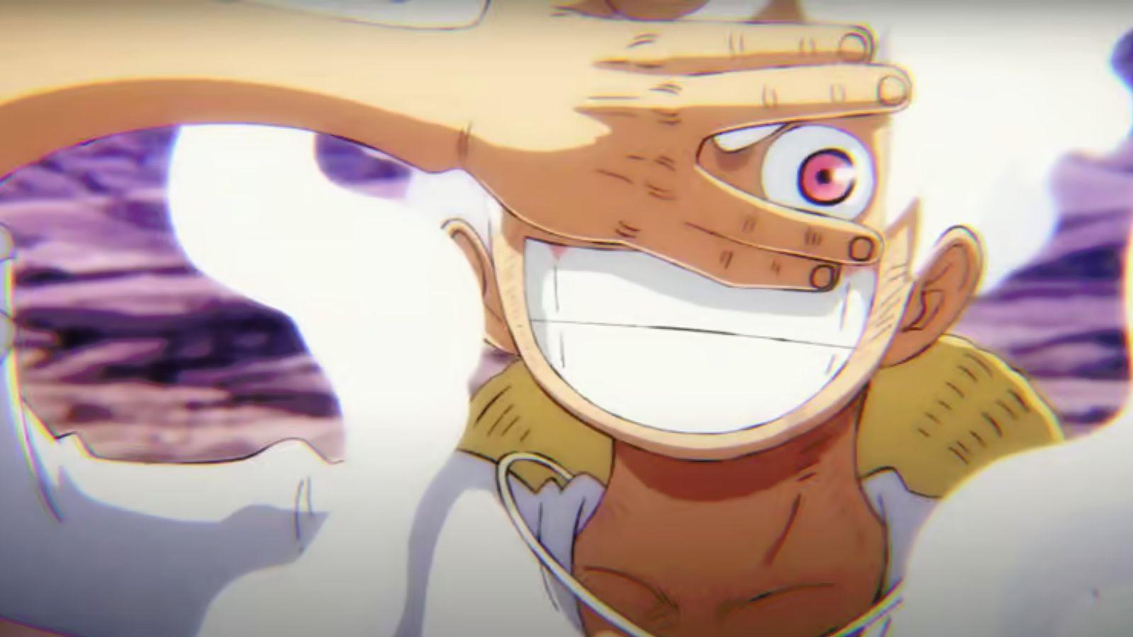Monkey D. Luffy en Gear 5 dans One Piece