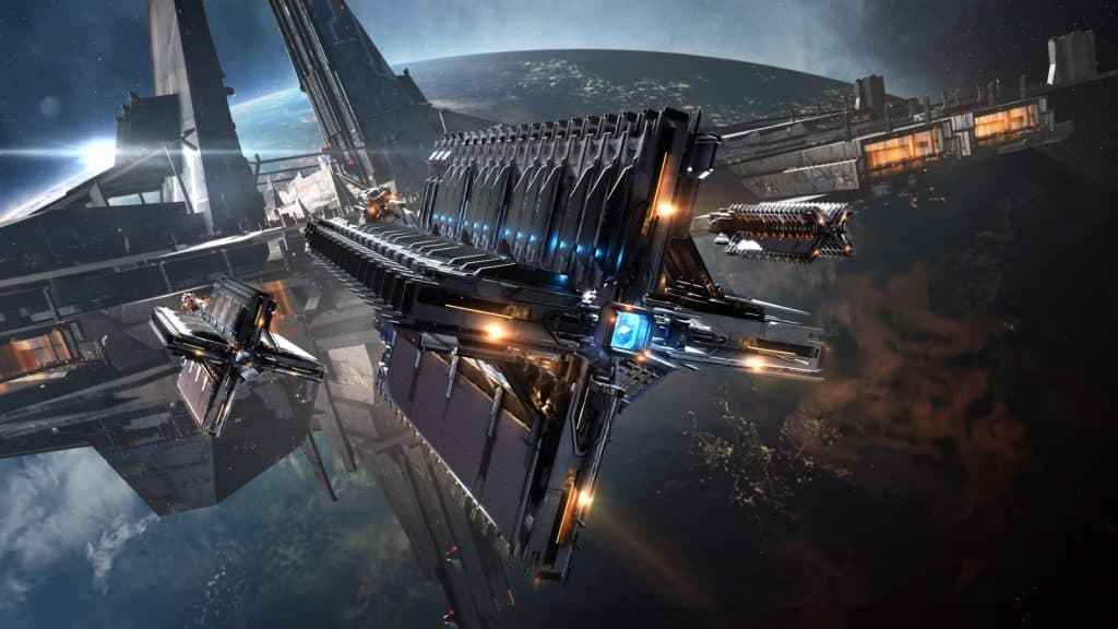 Vaisseau dans le MMORPG Eve online