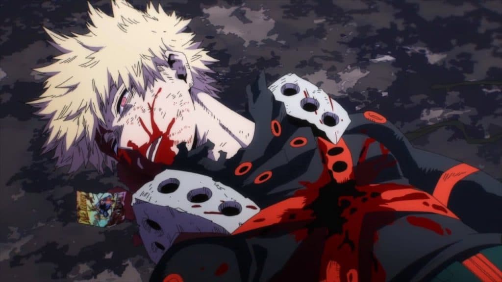 Katsuki Bakugo (Katchan) à la fin de l'épisode 11 de la saison 7 de My Hero Academia