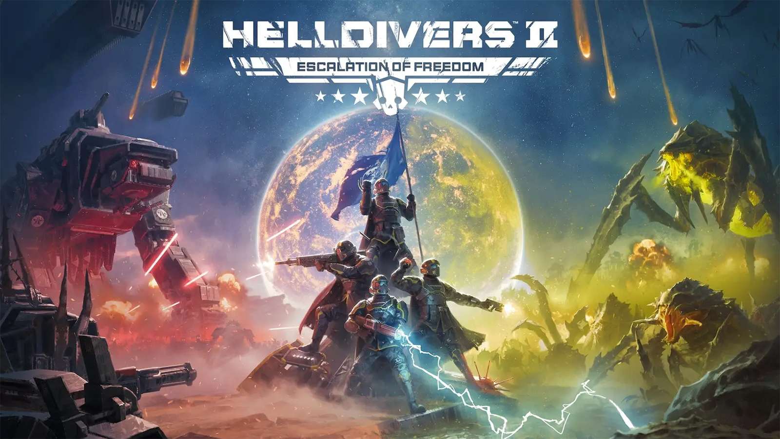 Artwork pour la MAJ Escalade de la Liberté de Helldivers 2