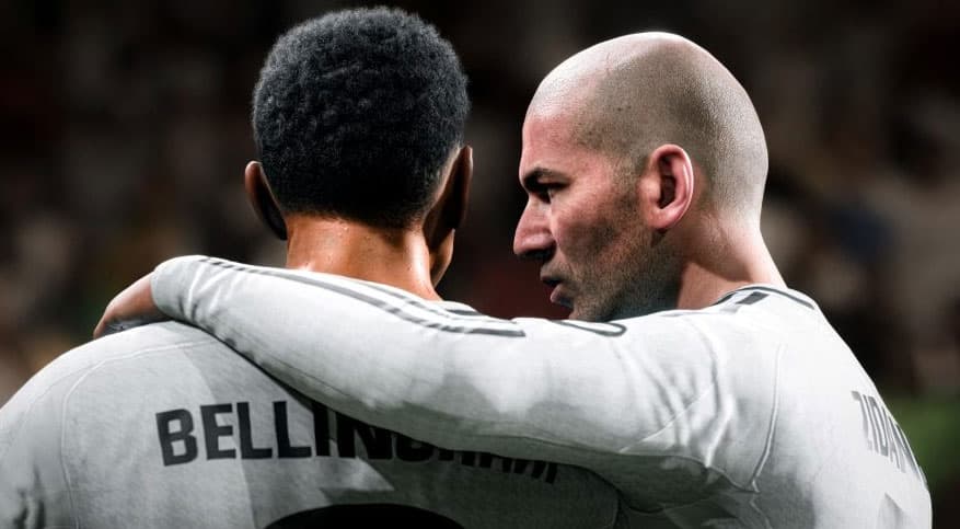 Jude Bellingham et Zinedine Zidane dans EA FC 25