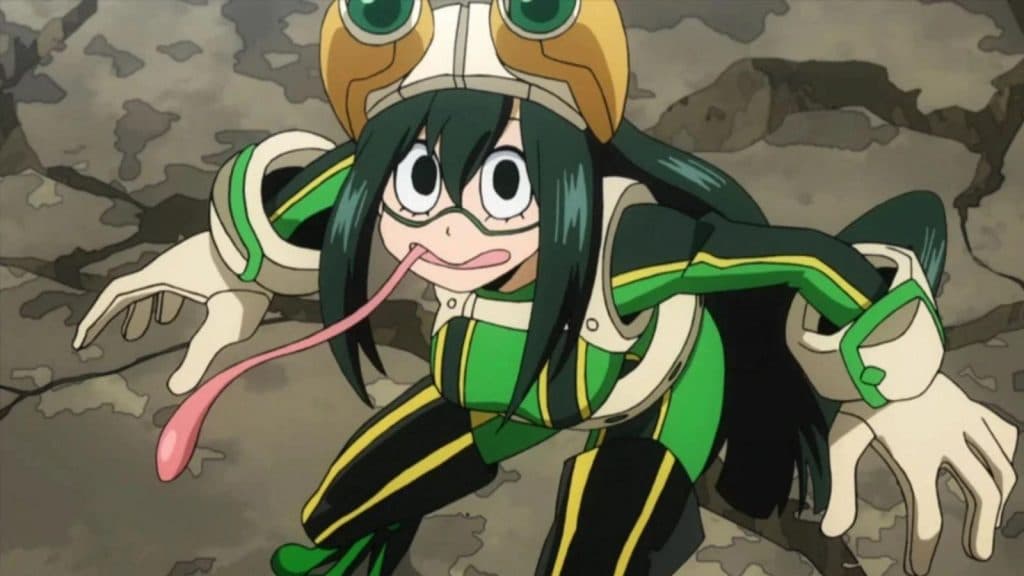 Tsuyu Asui dans My Hero Academia