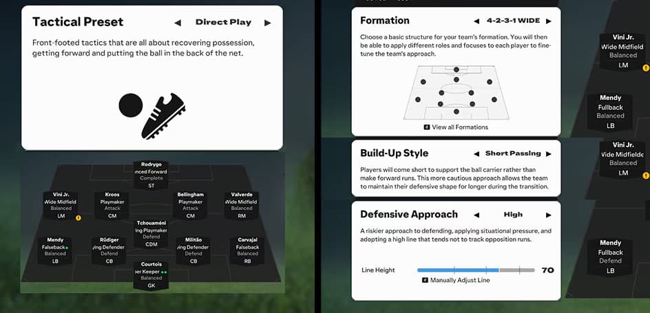 tactique équipe dans EA FC 25
