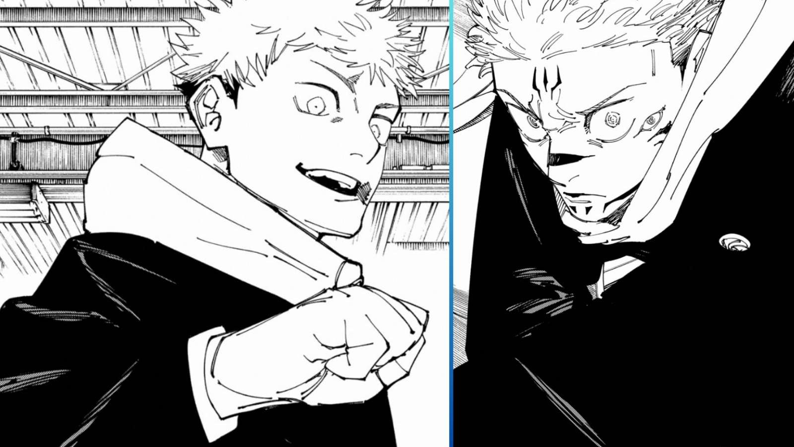 yuji et sukuna dans jujutsu kaisen