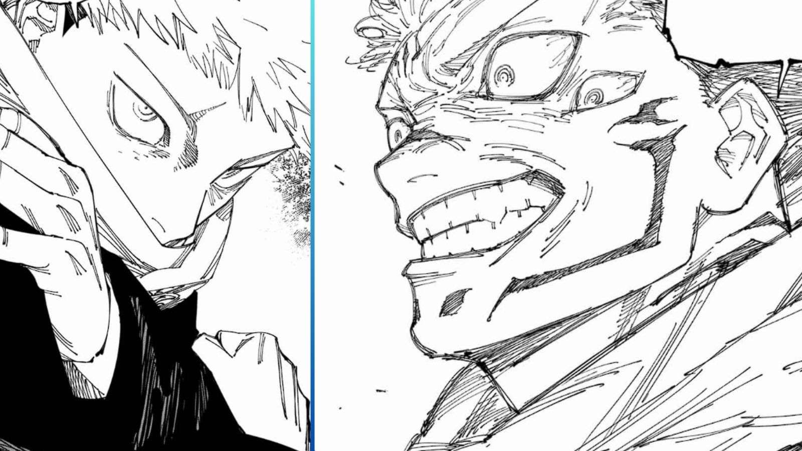 yuji et sukuna dans jujutsu kaisen