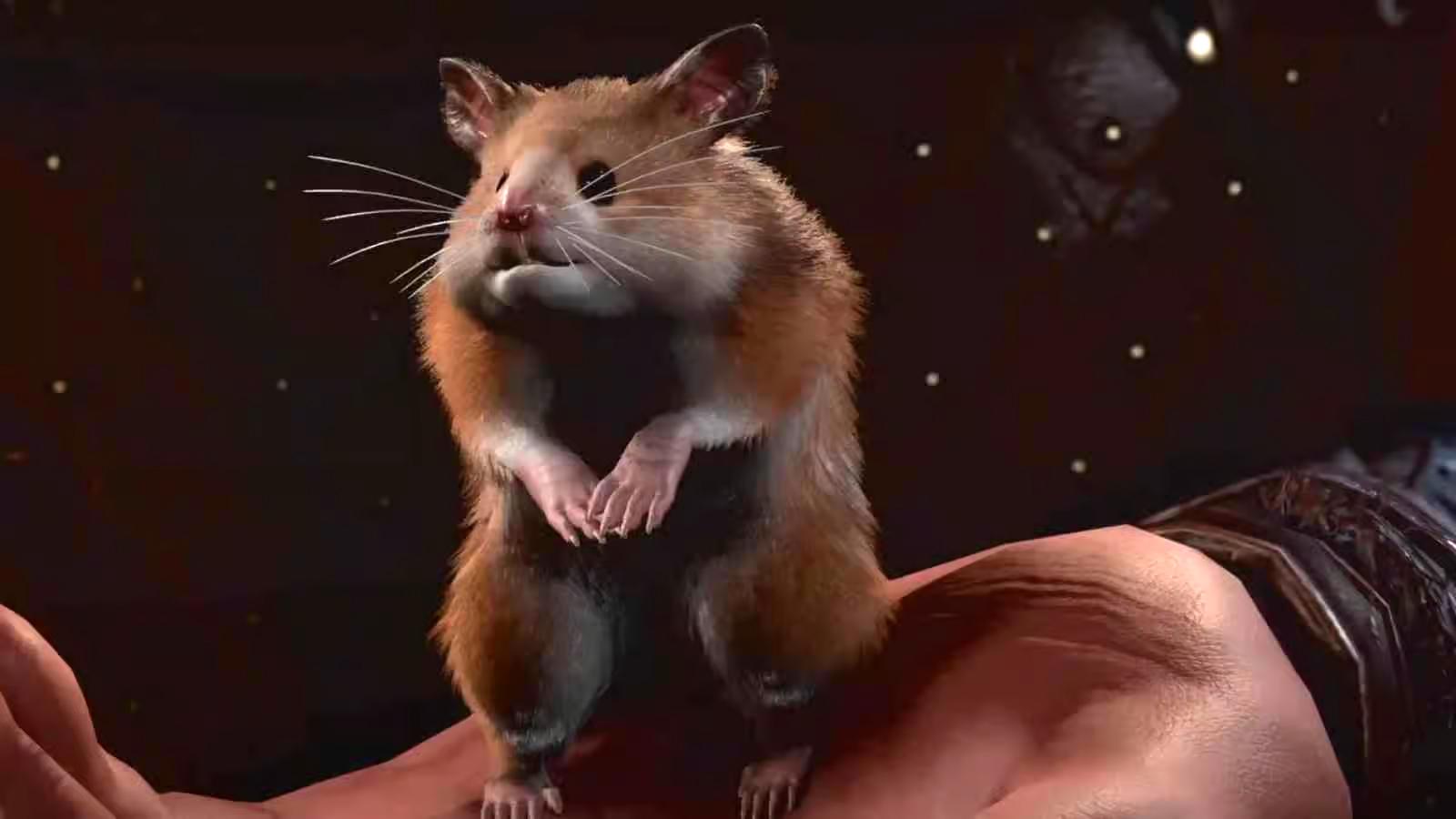 Bouh, le hamster de Minsc dans Baldur's Gate 3