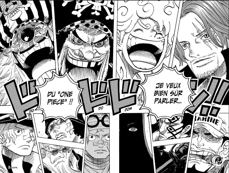 La page finale du chapitre 1121 du manga One Piece