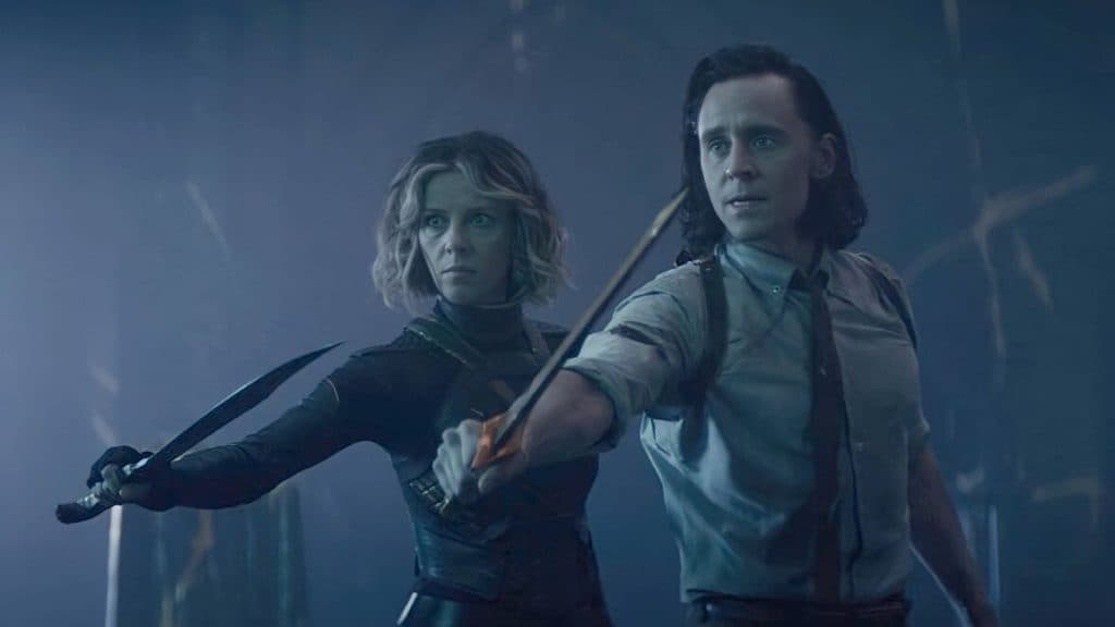 Loki et Sylvie dans le final de la saison 1 de Loki