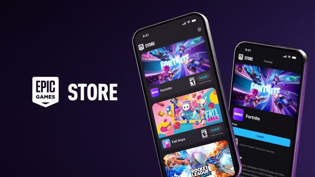 Epic Store sur mobile