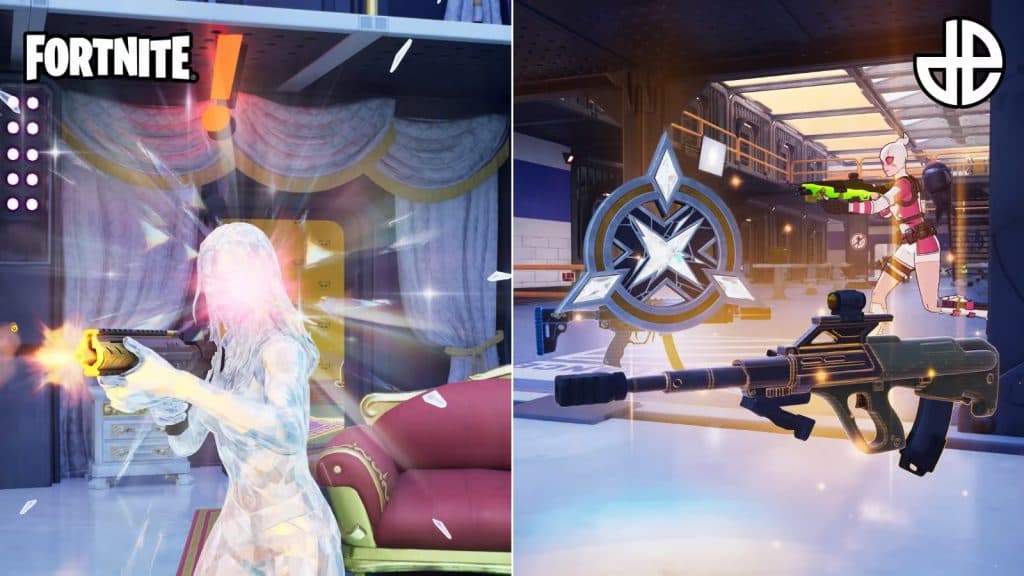 Images pour vaincre boss Emma Frost dans Fortnite et son médaillon